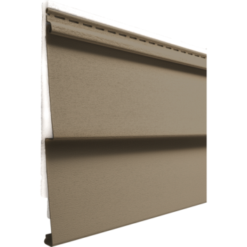 Isolated image of a piece of ProVia® CedarMAX® Double 6-Inch Insulated Vinyl Siding in Pueblo