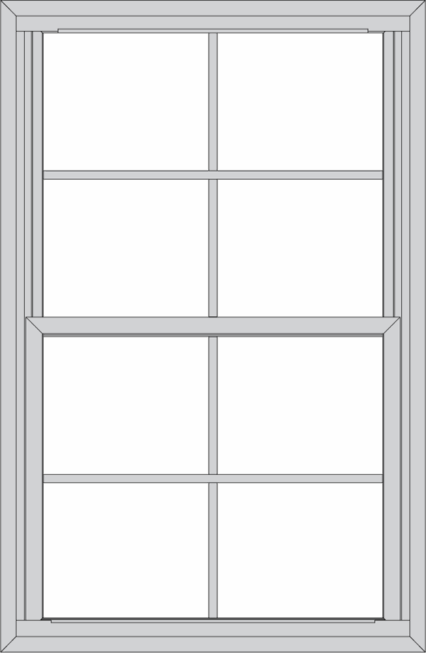 Isolated image of a ProVia double hung window with cottage grids
