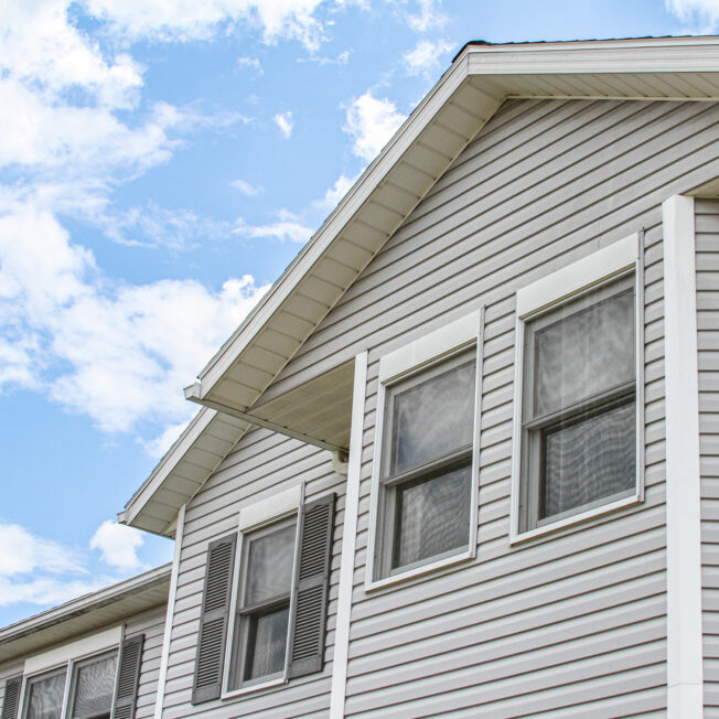 {House with Ultra vinyl siding in the color Gray}