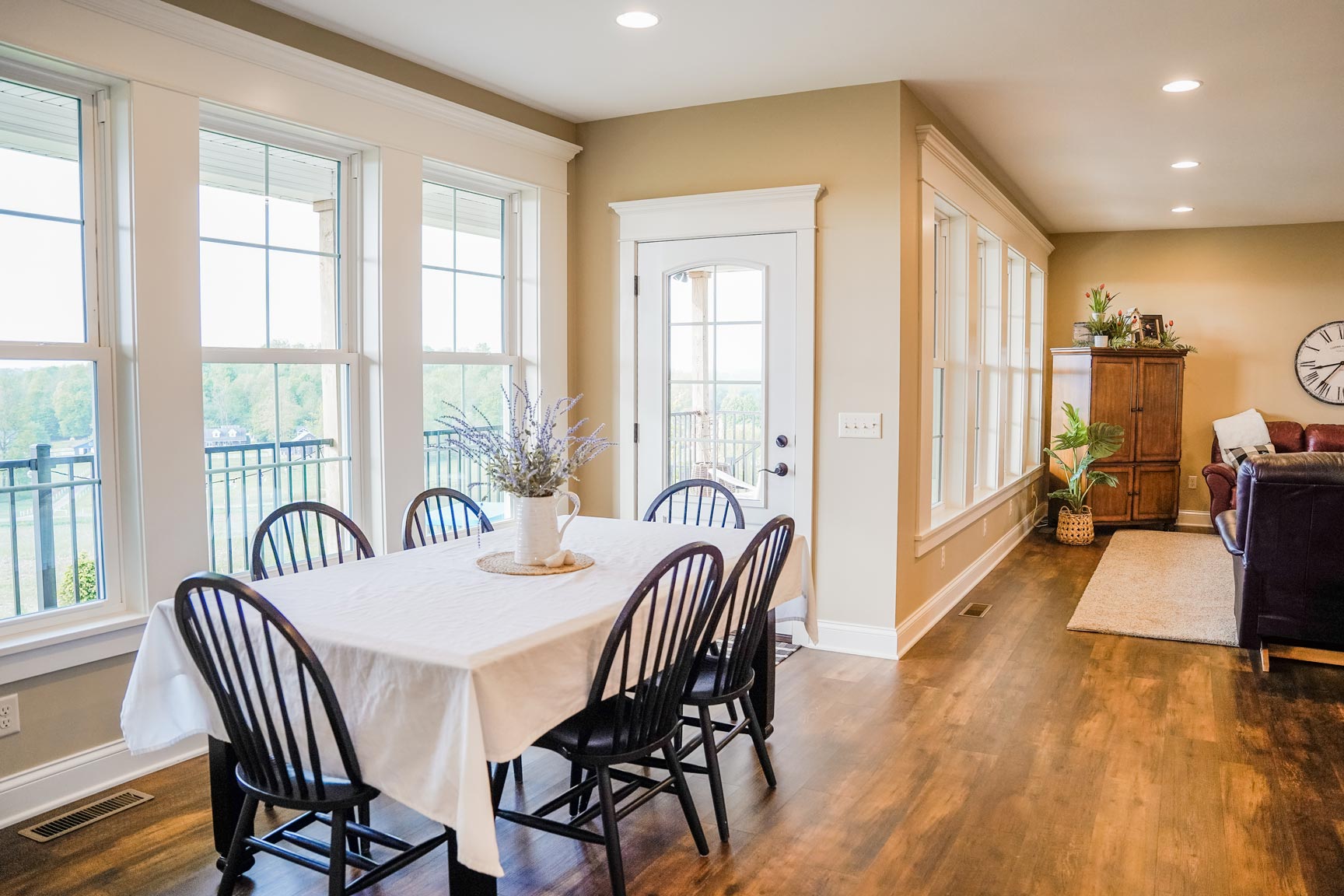 Endure™ Double Hung Windows in White with Cottage Grids