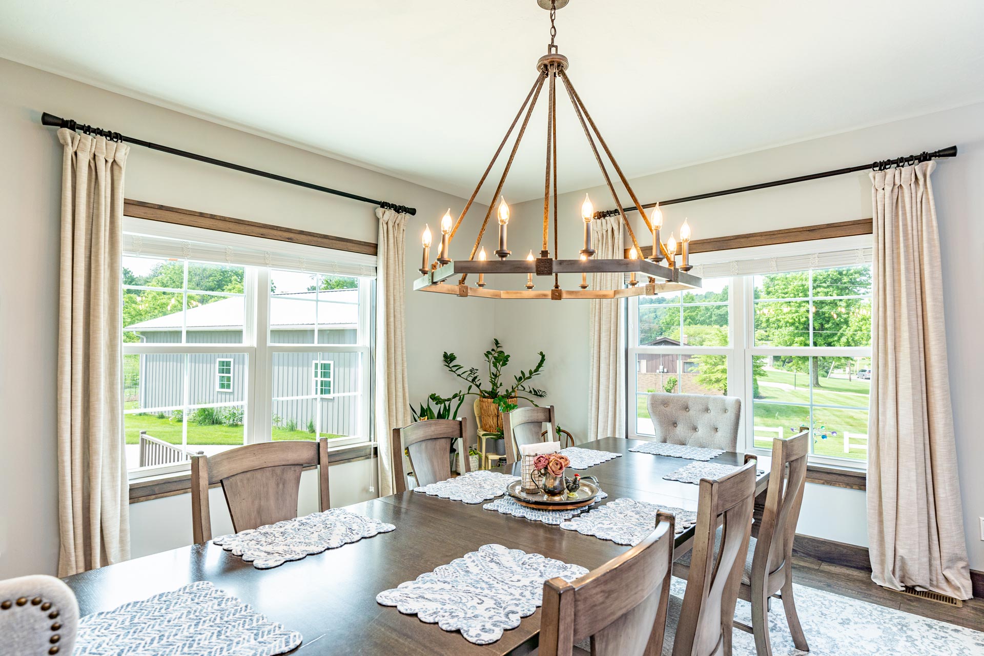 Endure™ Double Hung Windows in White with Cottage Grids