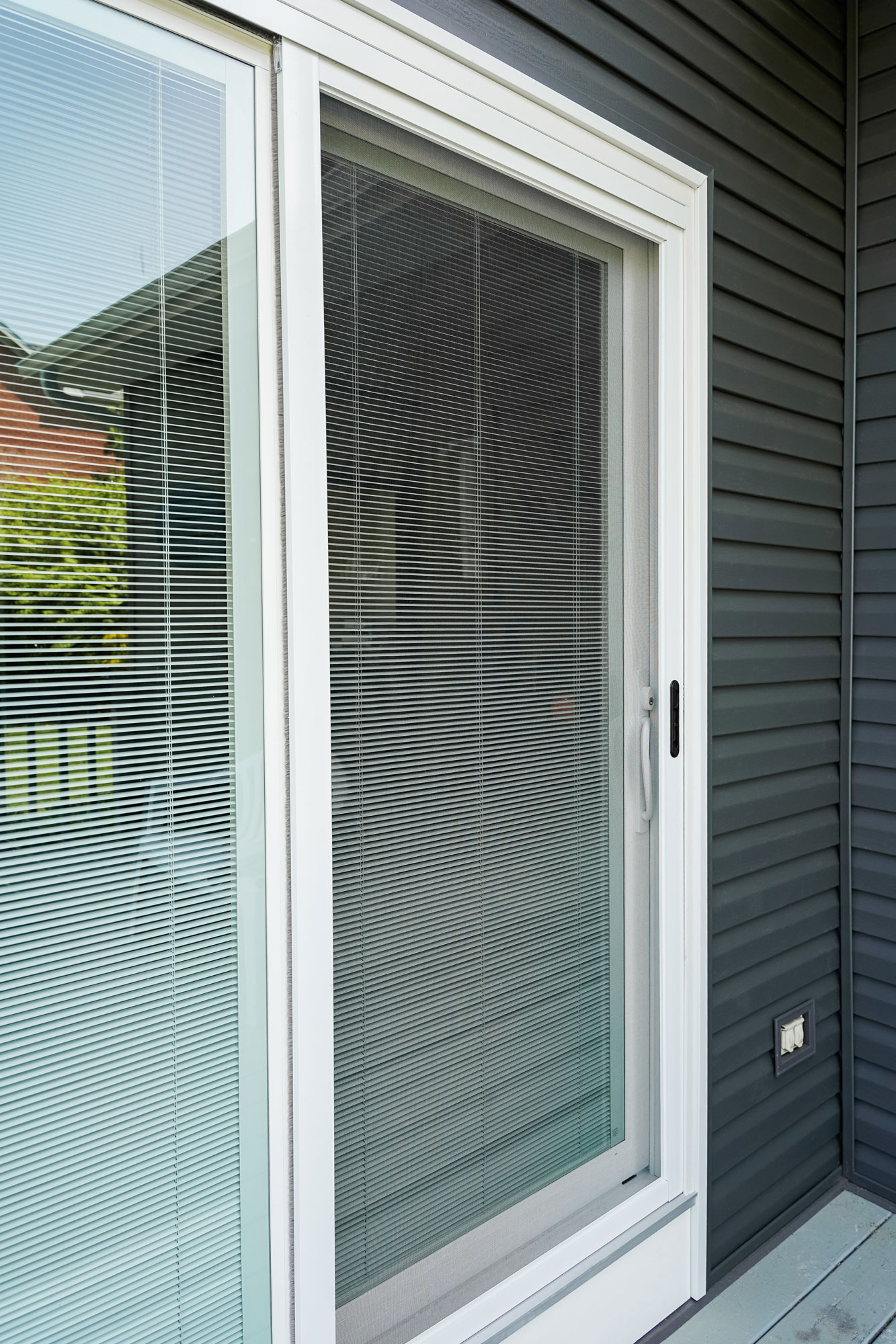 Endure™ Patio Door in White with Internal Blinds