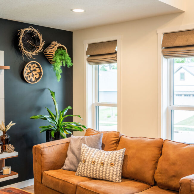 {Endure double hung windows in white in a living room}