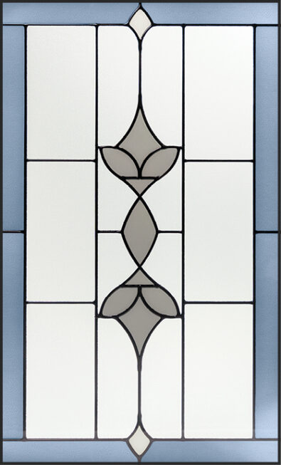 Isolated view of ProVia Esmond Art Glass doors option