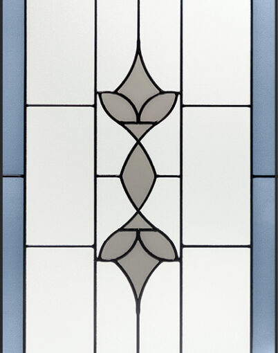 {Isolated view of ProVia Esmond Art Glass doors option}