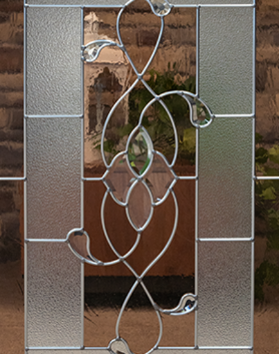 {Essence decorative front door glass or glass for decorative windows}