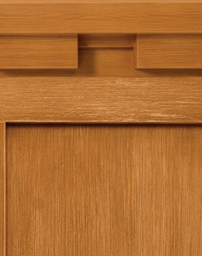 {Closeup example of a Fir skin swatch for a Signet fiberglass woodgrain textured door}