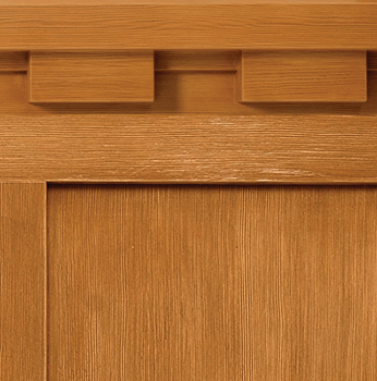 Closeup example of a Fir skin swatch for a Signet fiberglass woodgrain textured door