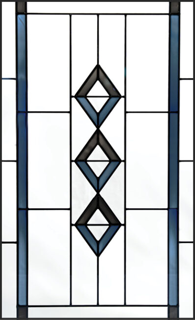 Isolated view of ProVia Gemstone Art Glass doors option
