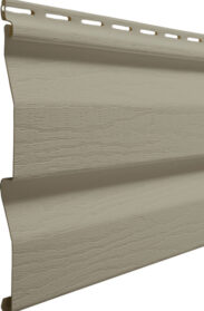 {HeartTech house siding in the color Clay, example of Dutch lap siding}