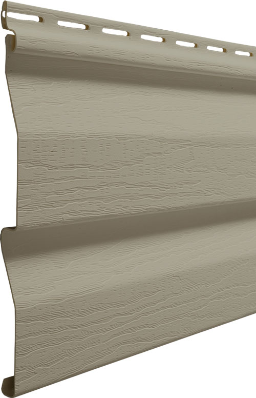 HeartTech house siding in the color Clay, example of Dutch lap siding