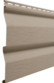 {HeartTech house siding in the color Prairie, example of Dutch lap siding}