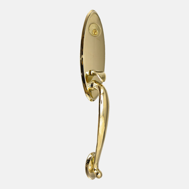 {Emtek® Mortise Memphis in Bright Brass}