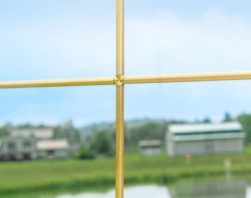 {Closeup view of pencil window grid option for ProVia windows}