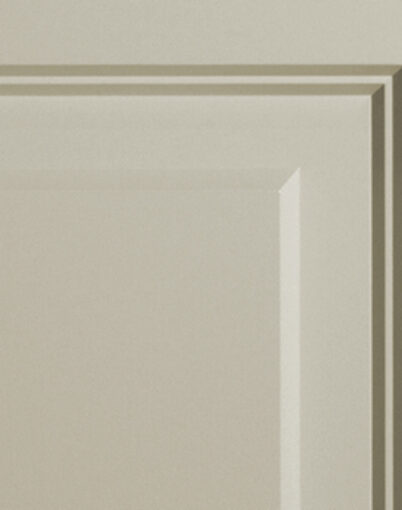 Closeup showing smooth door skin on Signet fiberglass doors