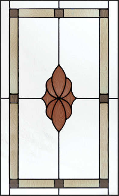 {Isolated view of ProVia Somerset Art Glass doors option}
