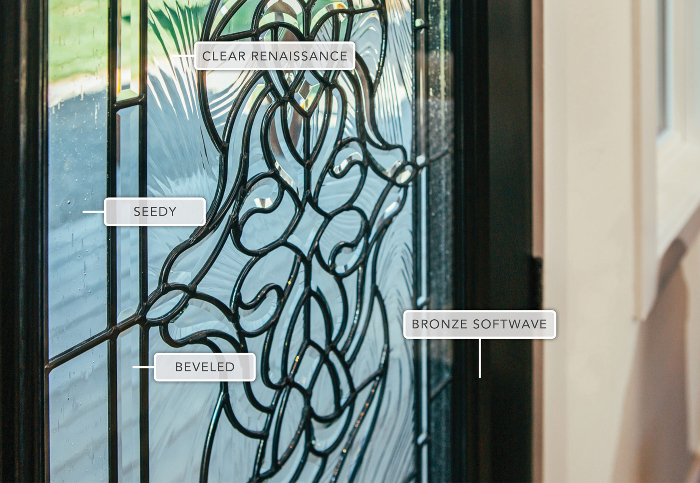 {Symphony Decorative Glass Detail}