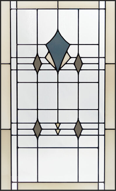 {Isolated view of ProVia Tranquility Art Glass doors option}