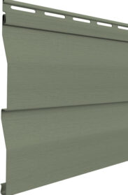 {Willowbrook house siding in the color Aspen green; example of Dutch lap siding}