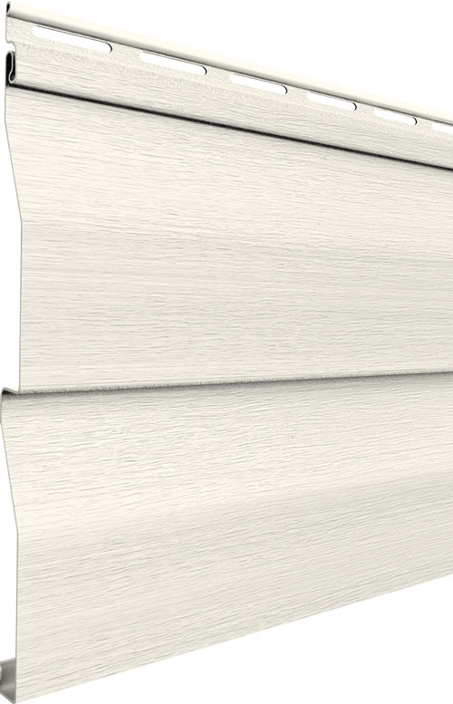 Willowbrook house siding in the color Birchwood, example of Dutch lap siding
