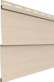 {Willowbrook house siding, example of vinyl clapboard siding, in the color Chateau}
