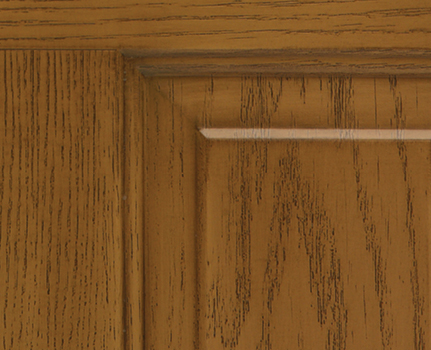 Closeup example of a Legacy steel door with woodgrain texture