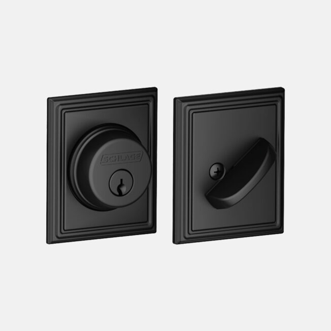 {Schlage® Classic Addison Trim in Black}