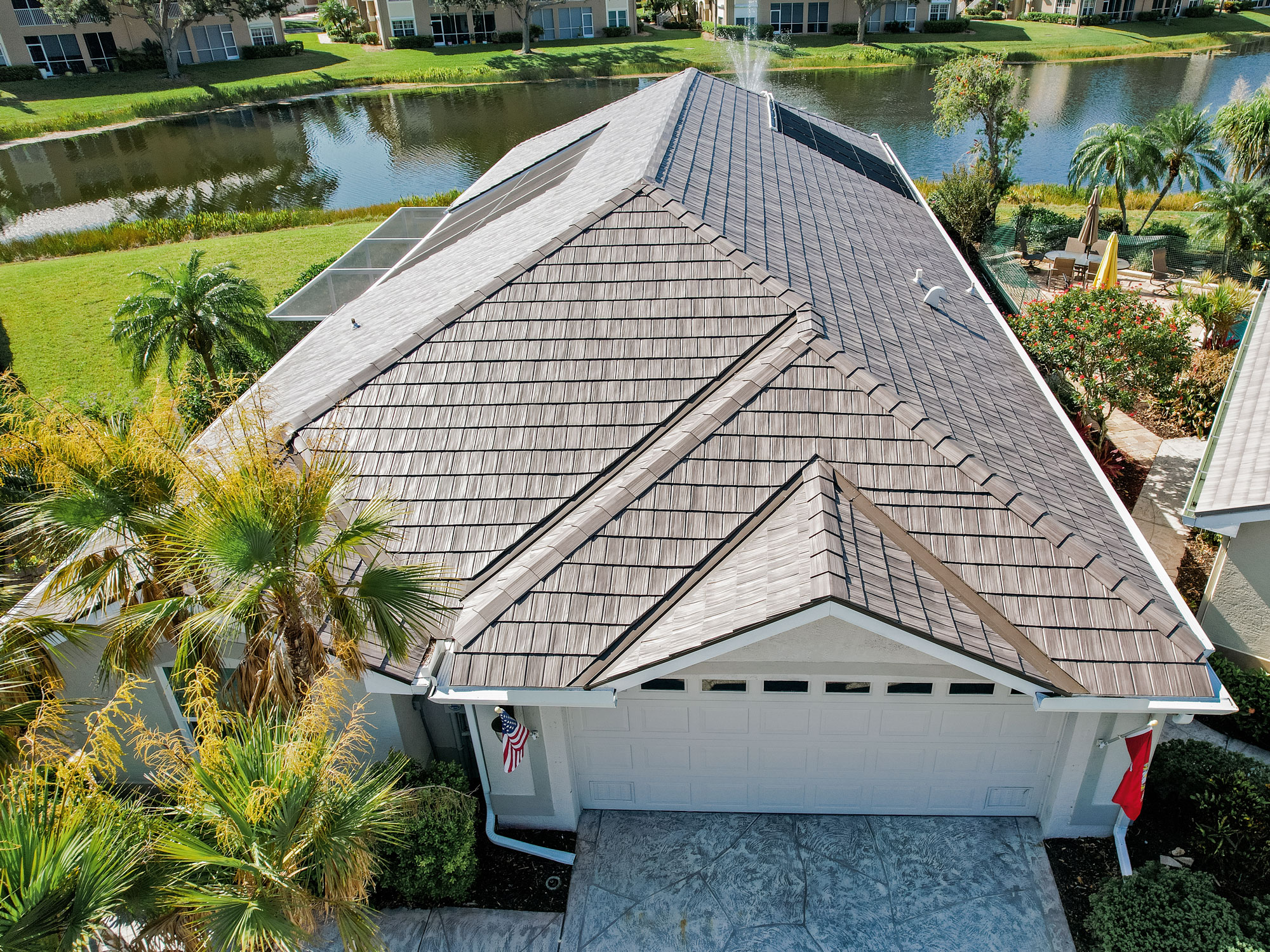 Briarwood Shake Metal Roofing