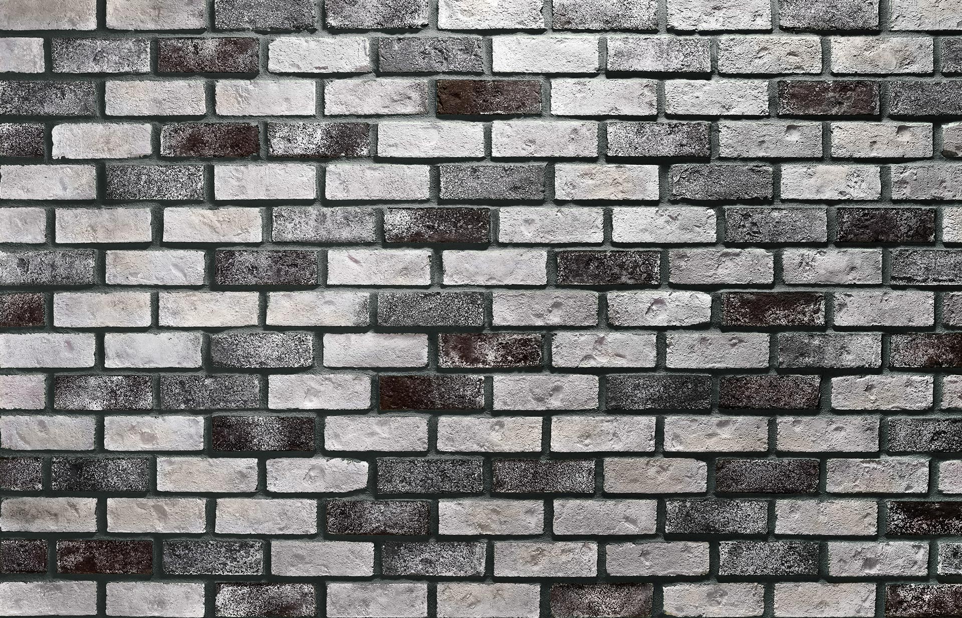 Thin Brick Cobblestone with Black Grout