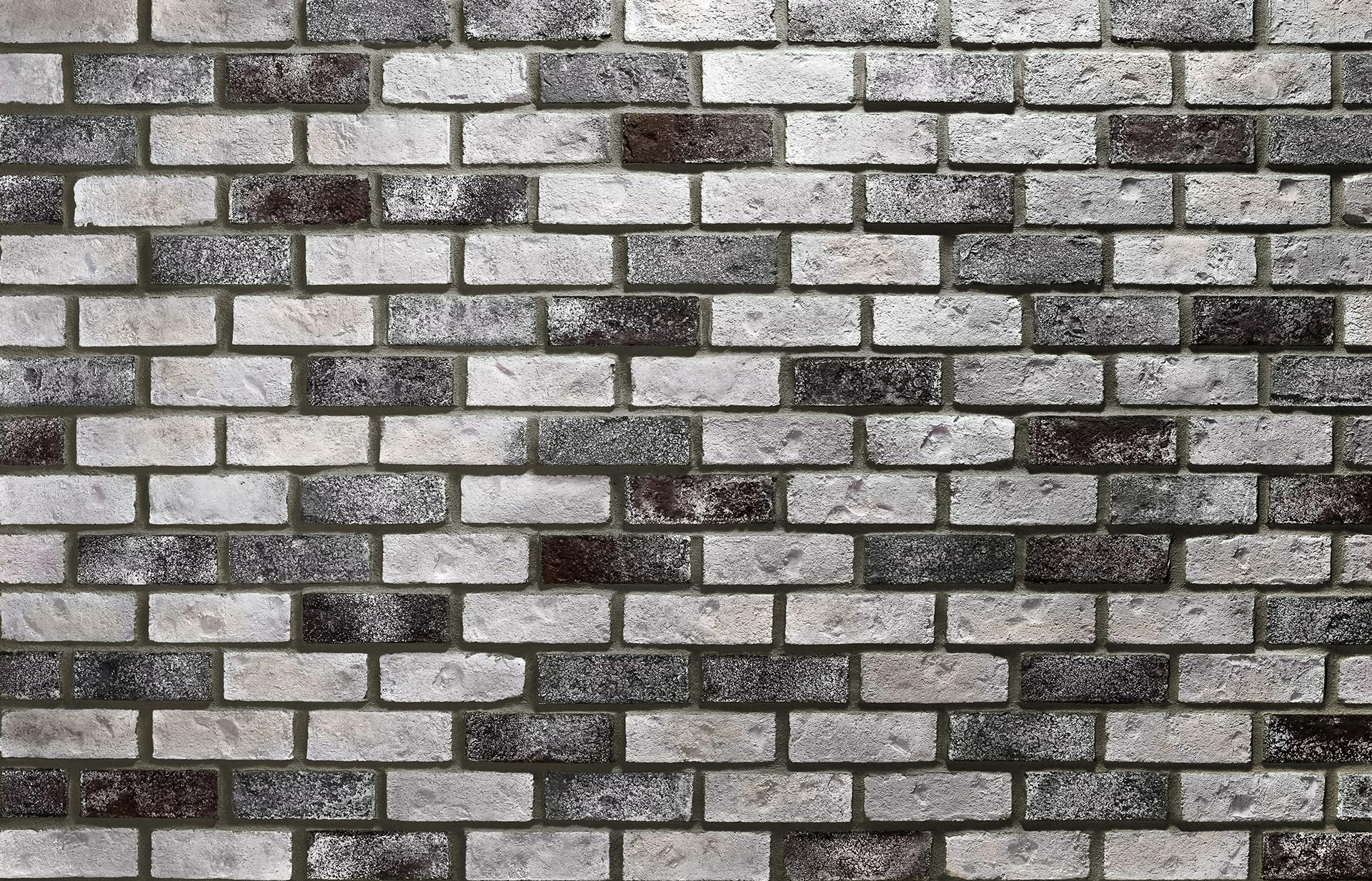 Thin Brick Cobblestone with Brown Grout