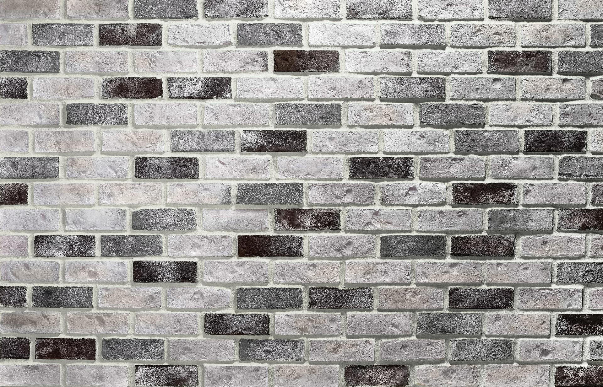 Thin Brick Cobblestone with White Grout
