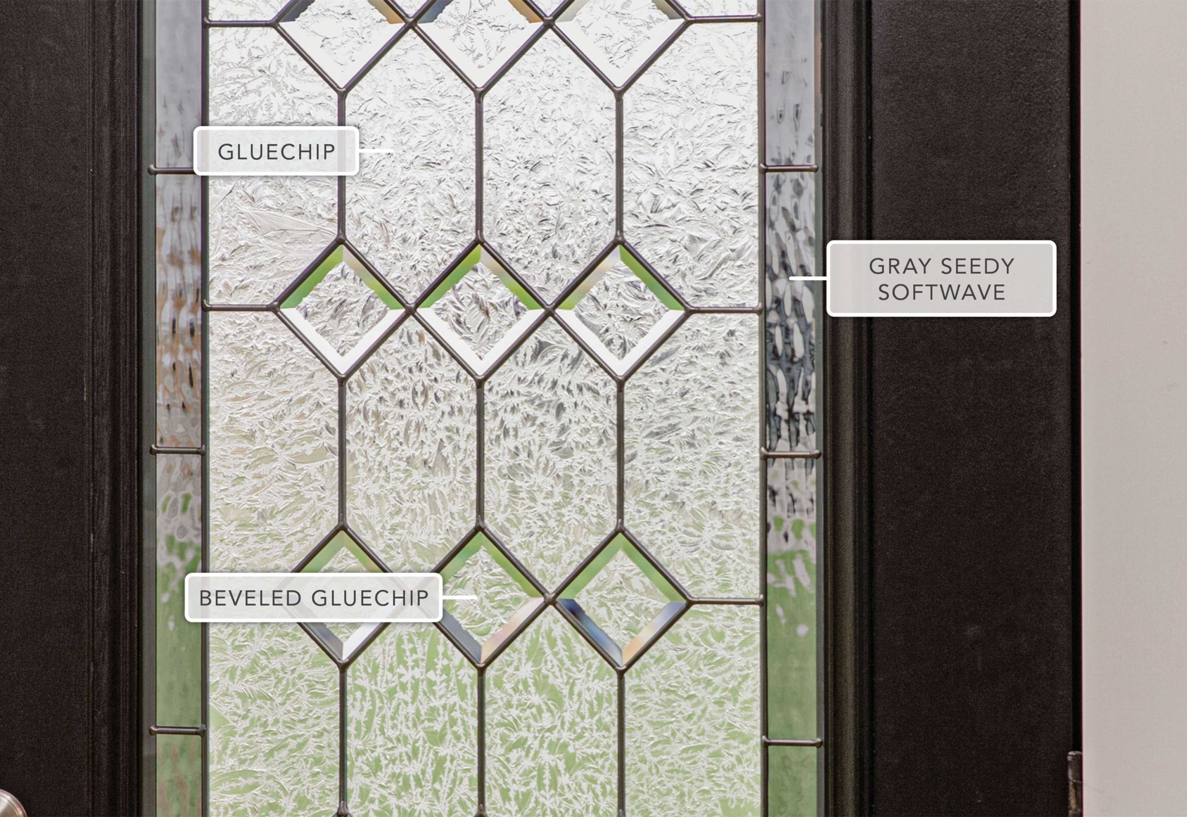 {Constance Decorative Glass Detail}