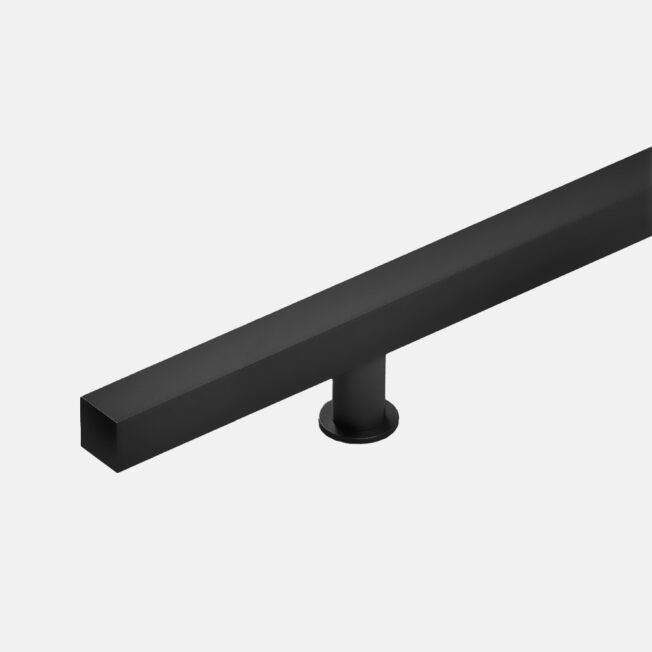 {Emtek® Square Long Door Pull in Black}