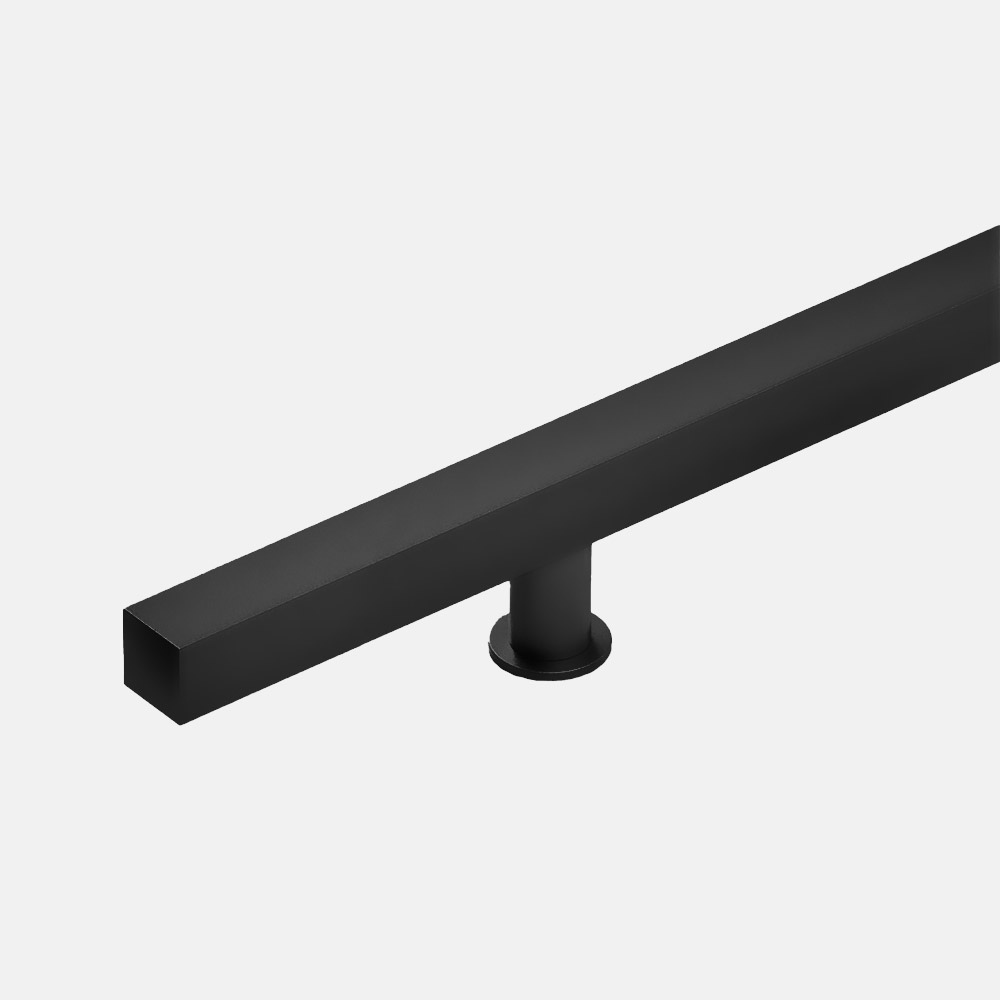 Emtek® Square Long Door Pull in Black