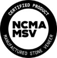 NCMA-MSV Certification Logo for Manufactured Stone Veneer