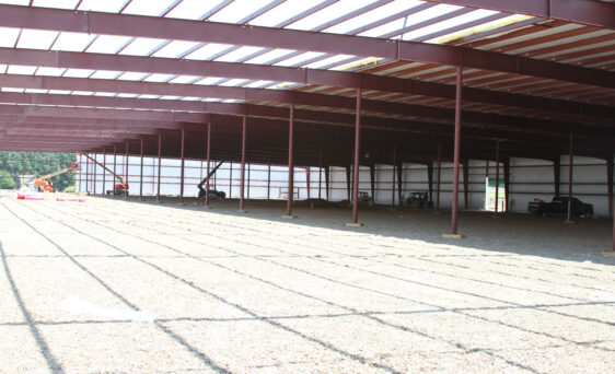 {Image showing in-process construction at one of ProVia's manufacturing facilities, which indicates ProVia's expansion and growth}