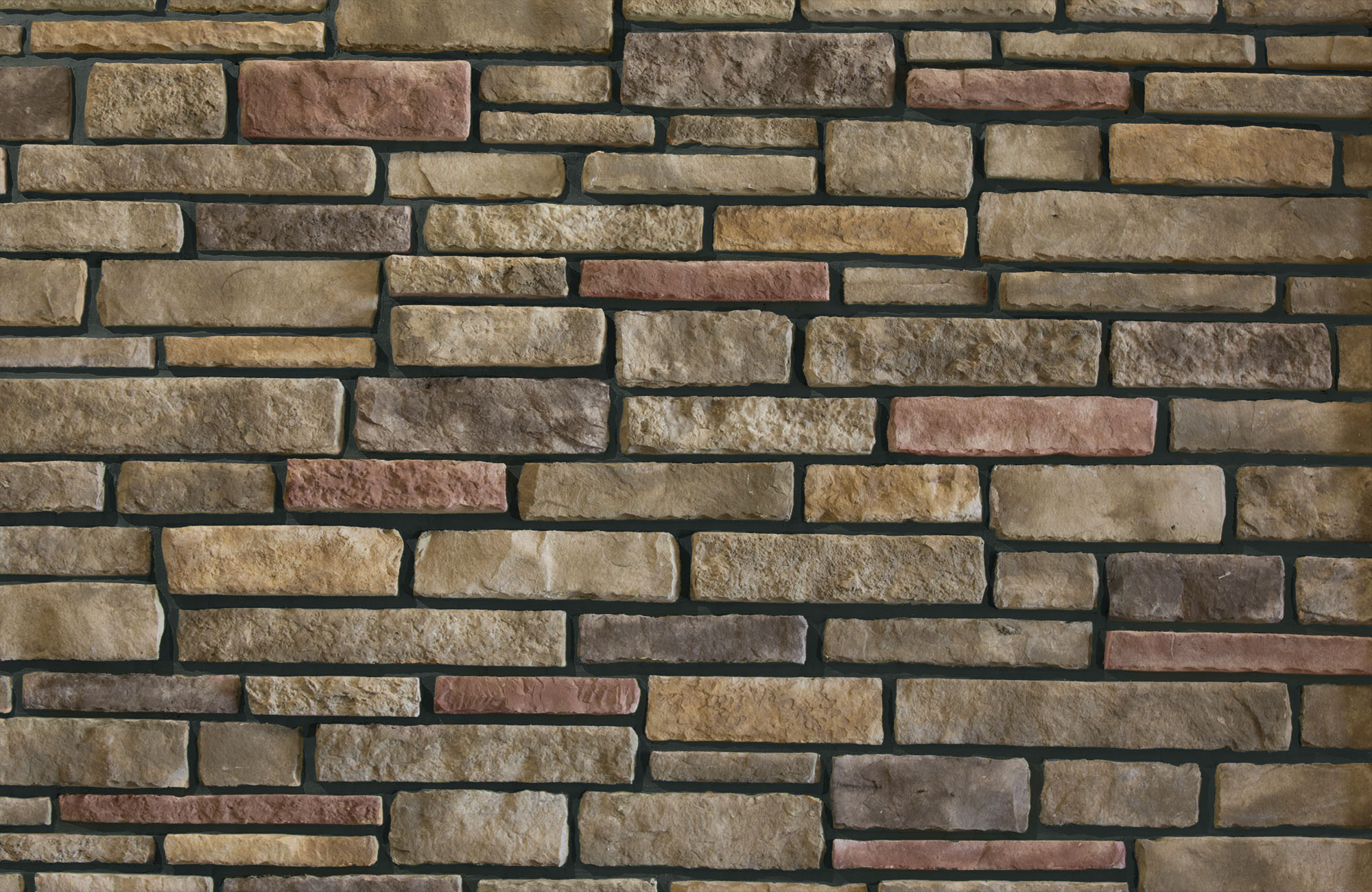 Chisel Cut™ Cascade with Black Grout