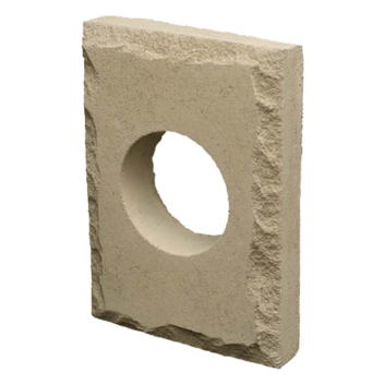 {Isolated image of a ProVia Manufactured Stone Classic Light Trim Accessory}