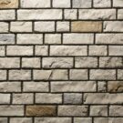 Edge Cut™ Beech manufactured stone veneer with Brown Grout color