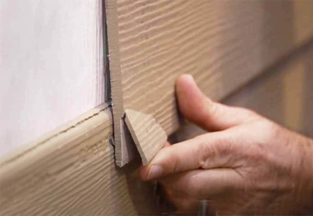Chipped Hardie Board Fiber Cement