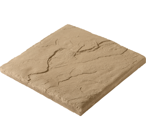 Isolated image of a ProVia Manufactured Stone Hearthstone accessory in the color Buff