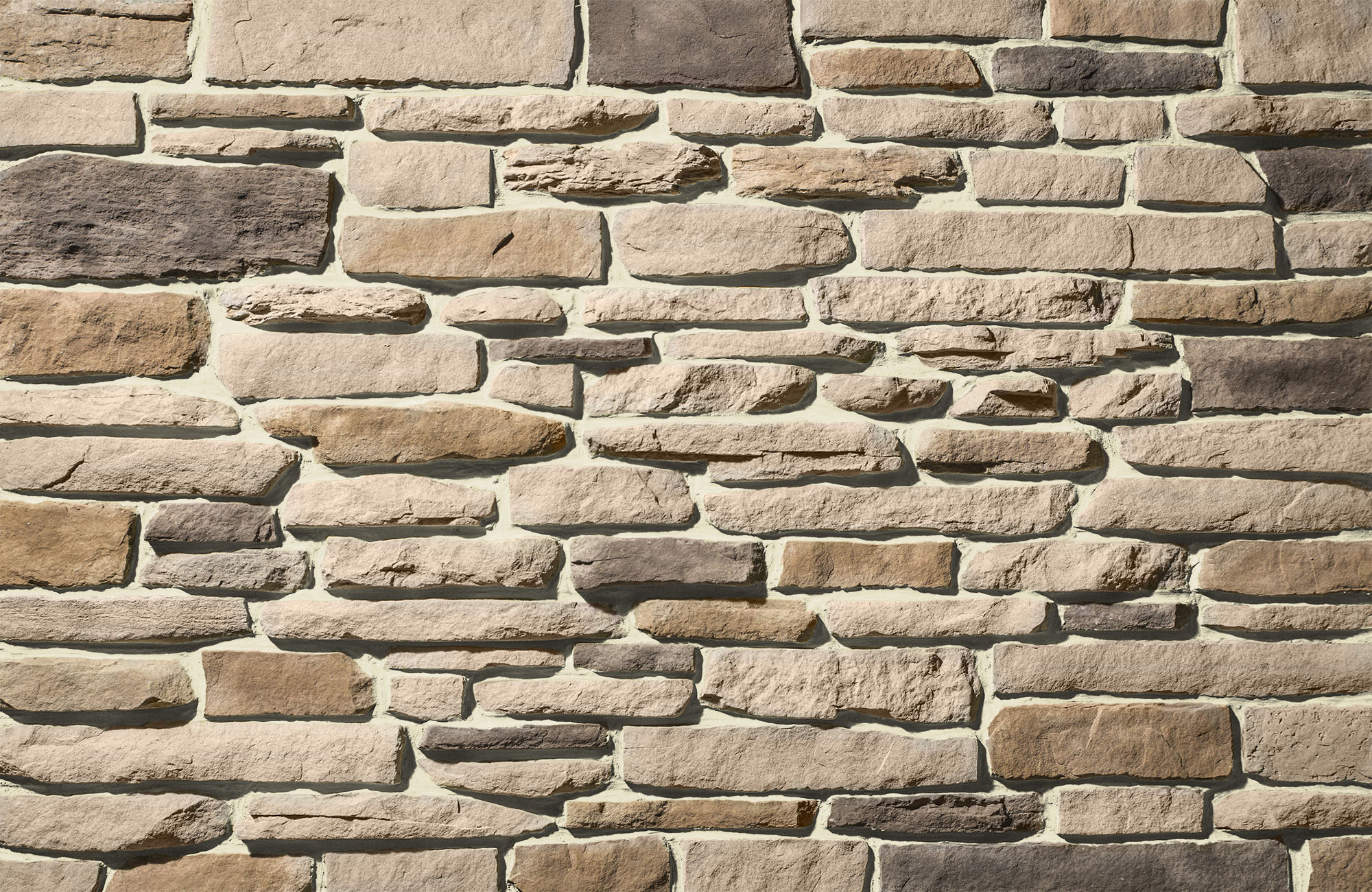 Ledgestone Osage with Buff Grout