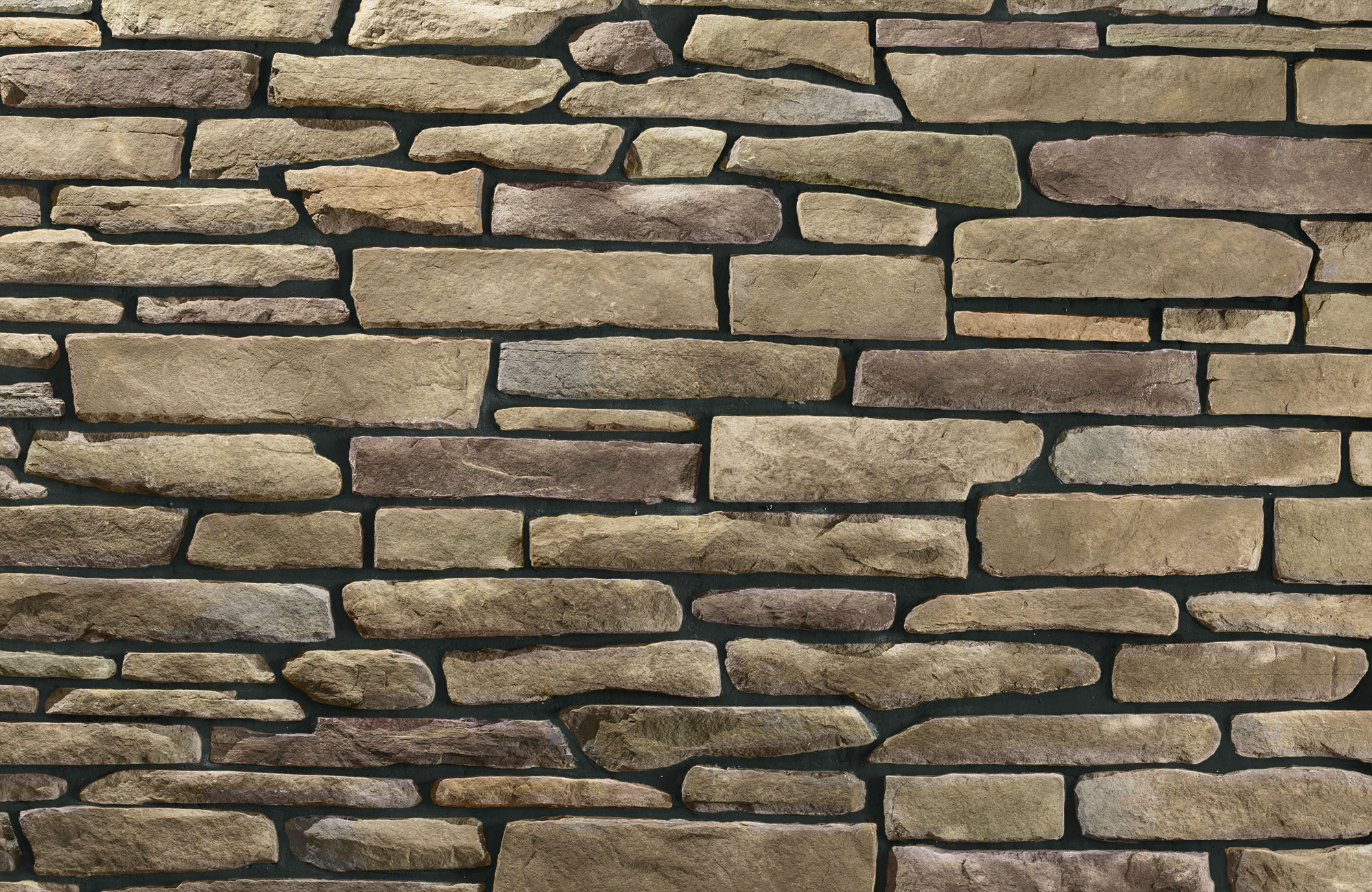 Ledgestone Ozark with Black Grout