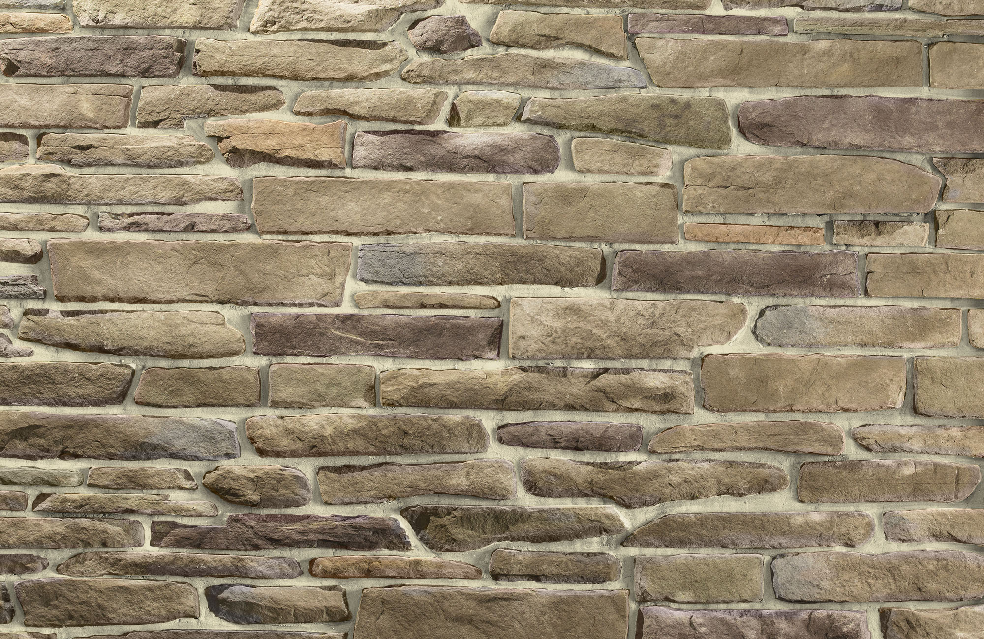Ledgestone Ozark with Buff Grout