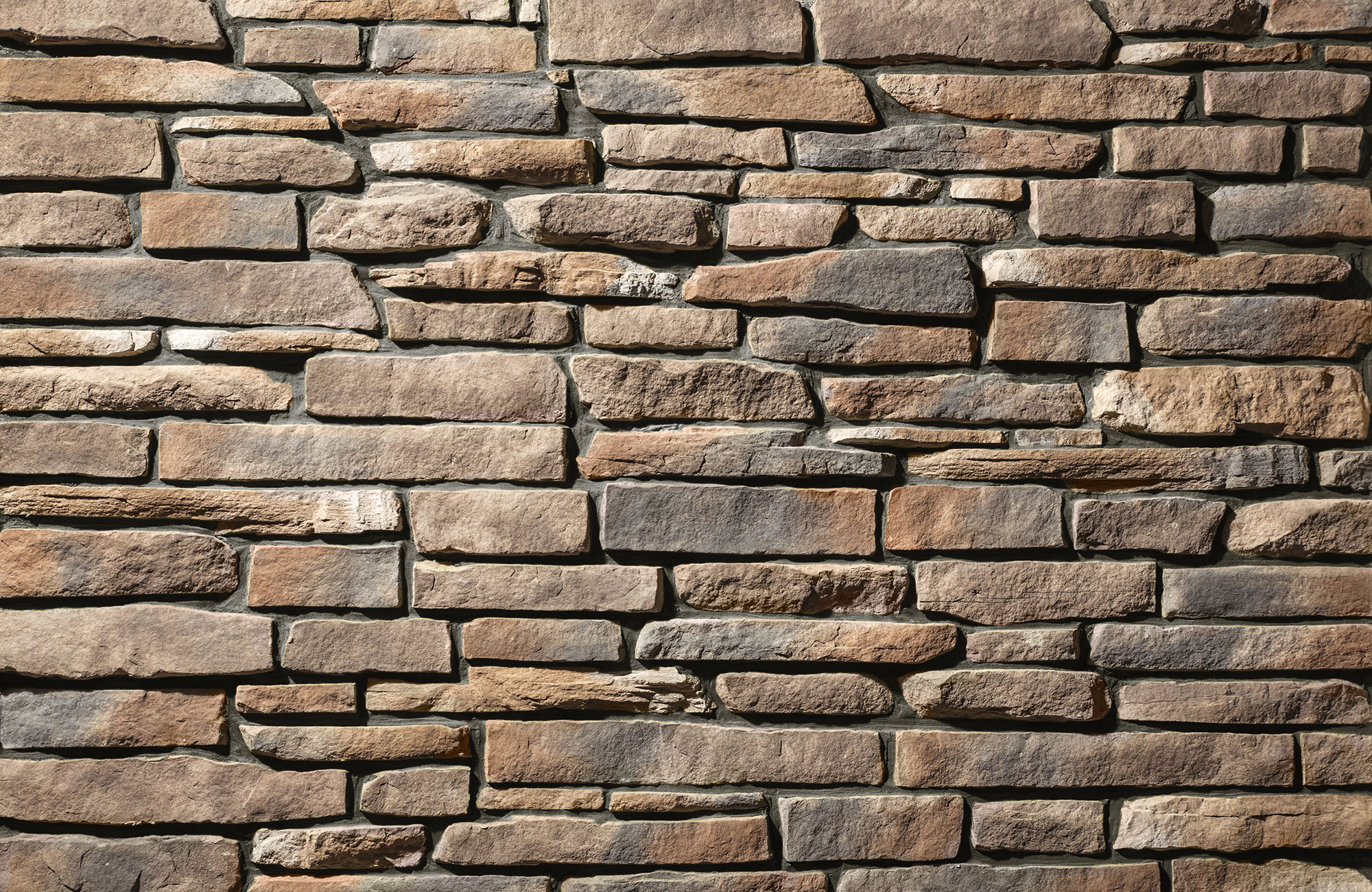 Ledgestone Rushmore with Brown Grout