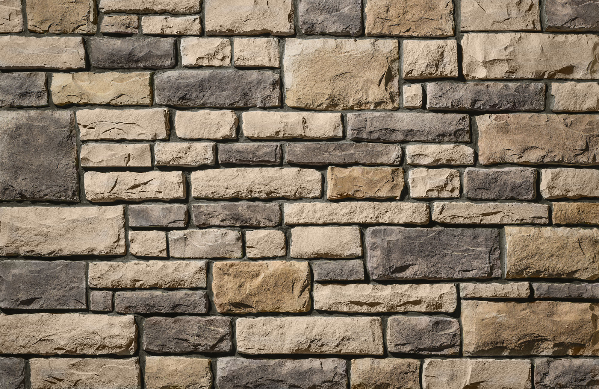 Limestone Amherst with Brown Grout