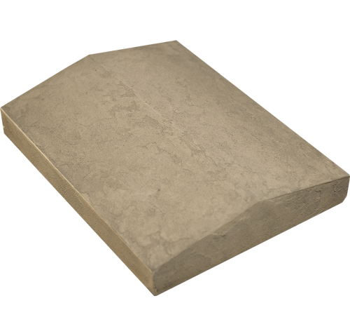Isolated image of a ProVia Manufactured Stone Peaked Wall Caps Accessory