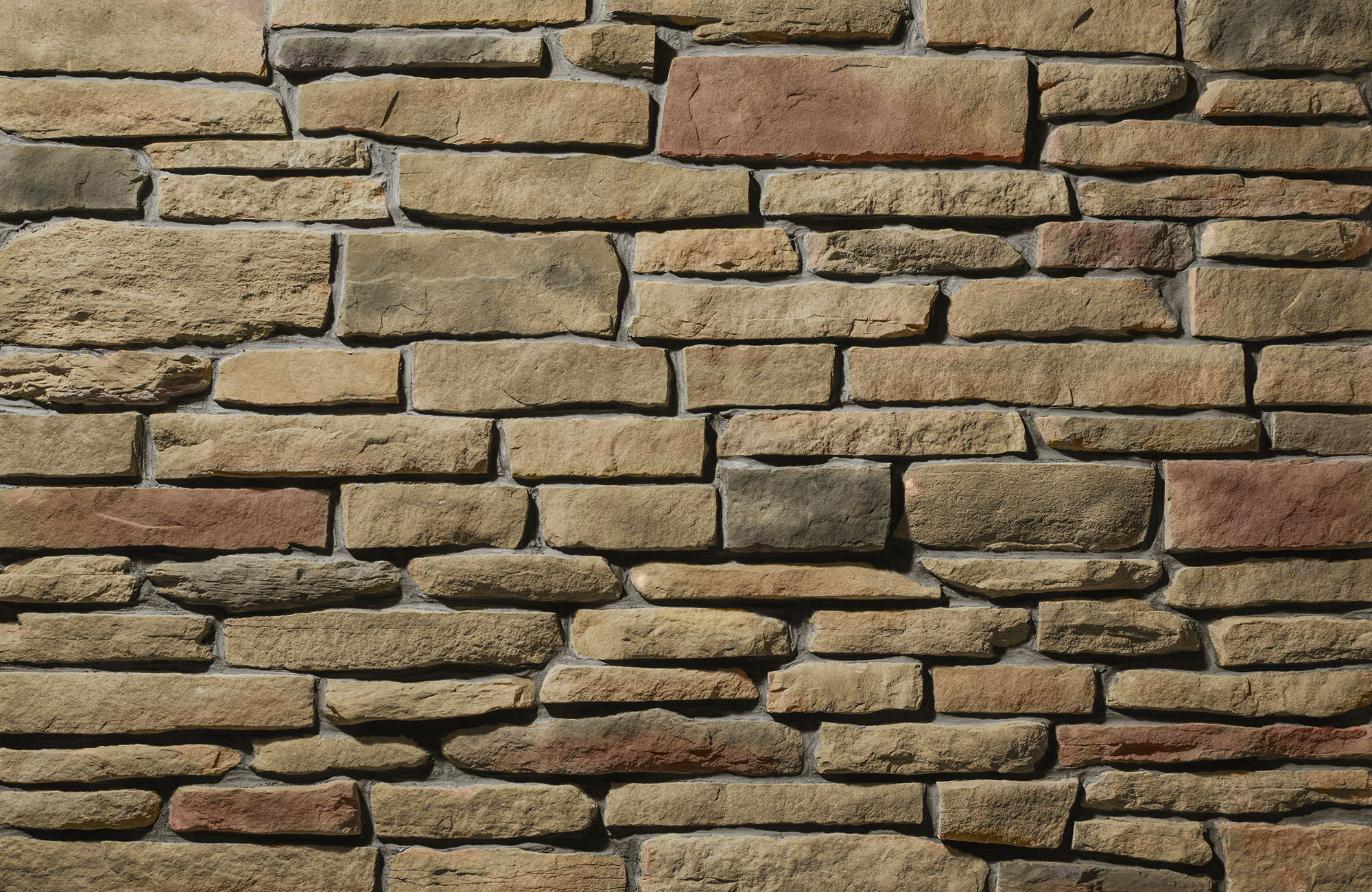 Ledgestone Santee with Brown Grout