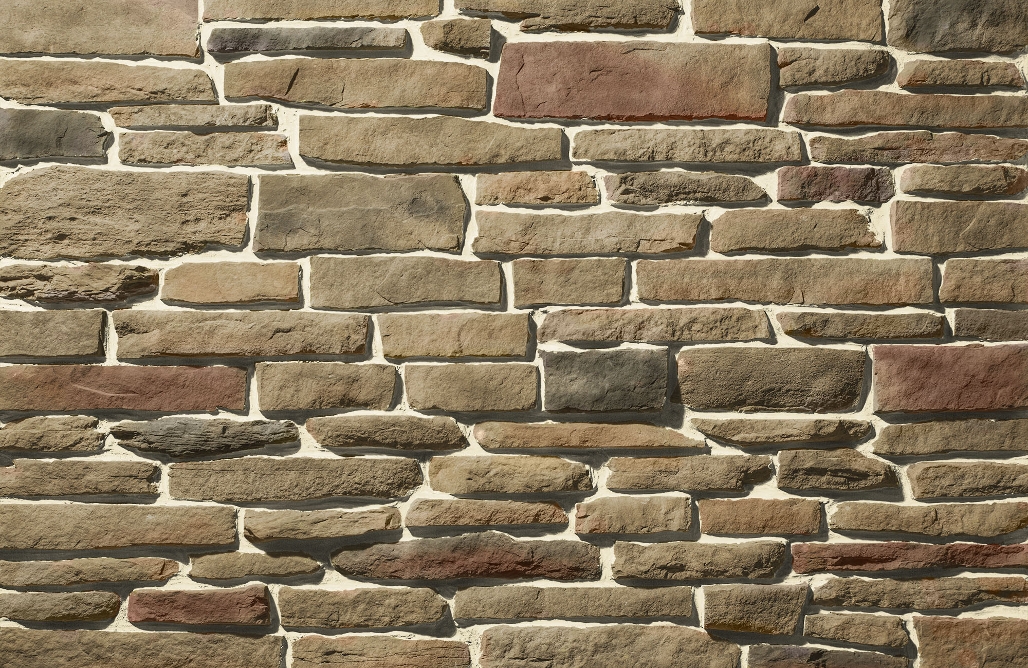 Ledgestone Santee with Buff Grout
