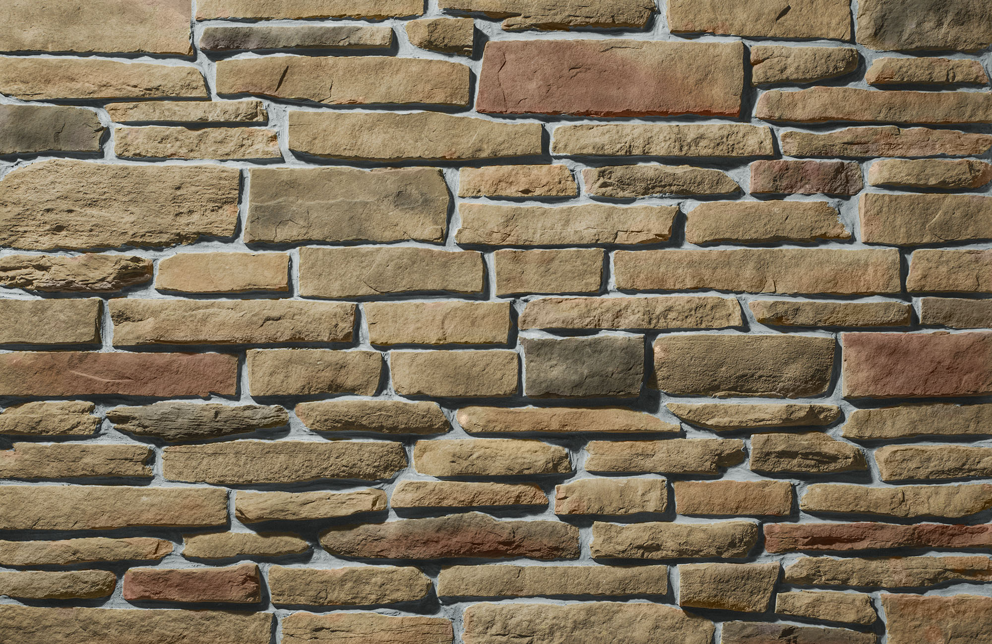 Ledgestone Santee with Gray Grout